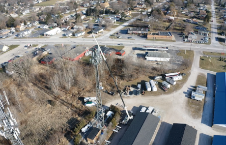 Crane Service for Cell Tower Work